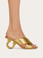 Ferragamo Padded sandal with Gancini heel - Image 7